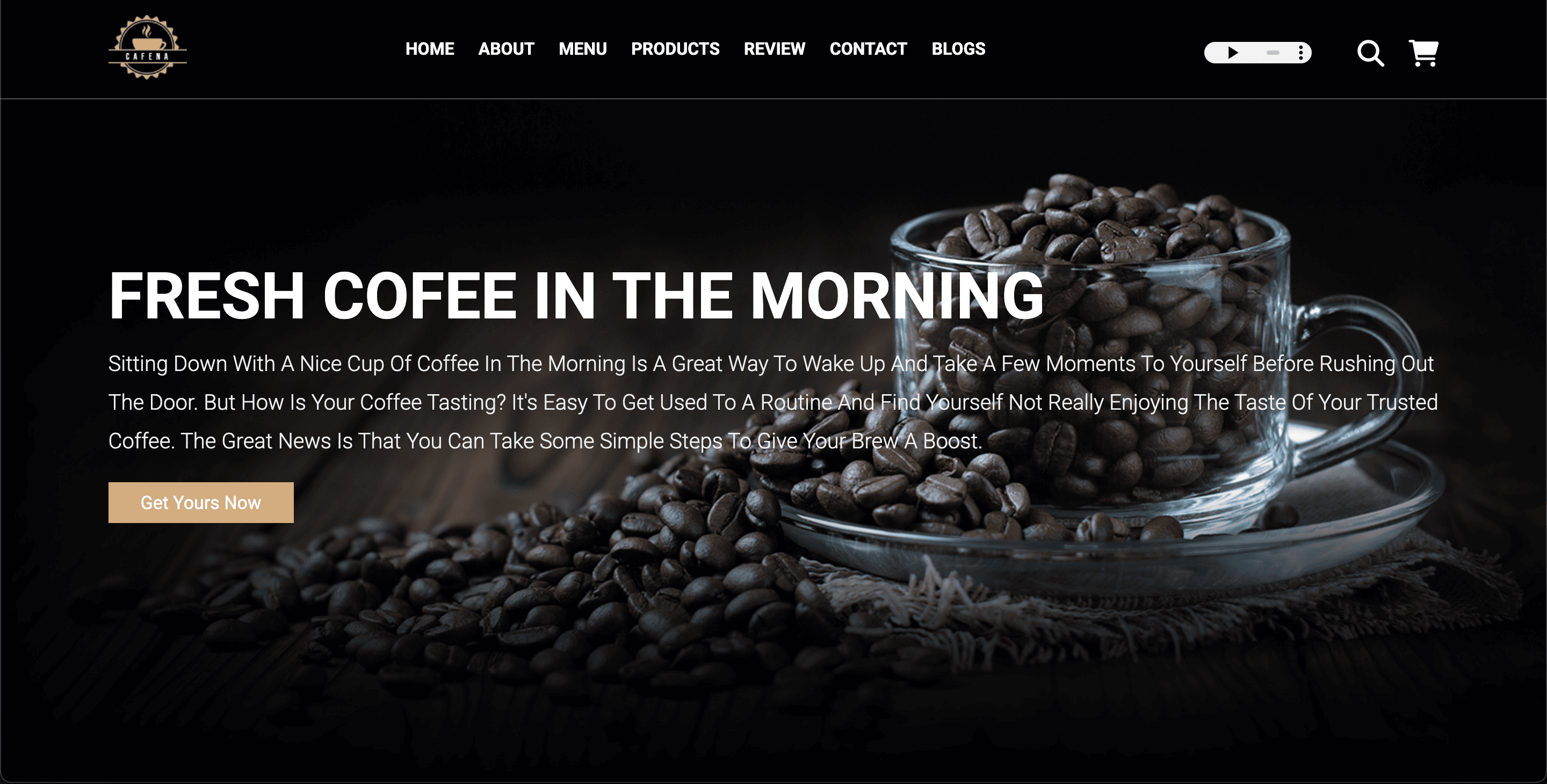 Fresh Coffee Website preview