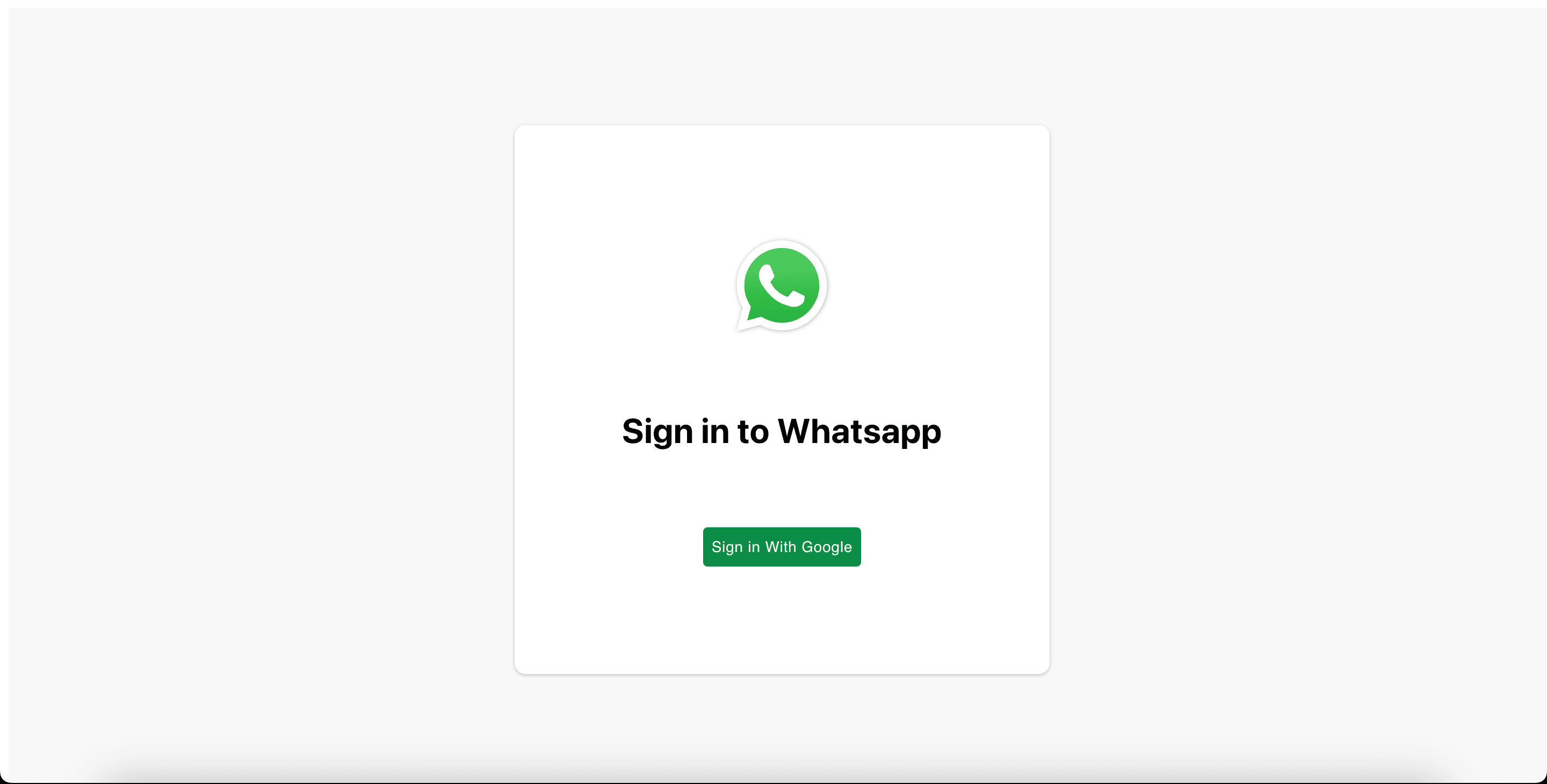 Whatsapp Clone preview